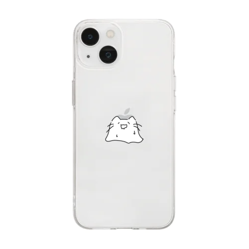 夏バテ猫 Soft Clear Smartphone Case