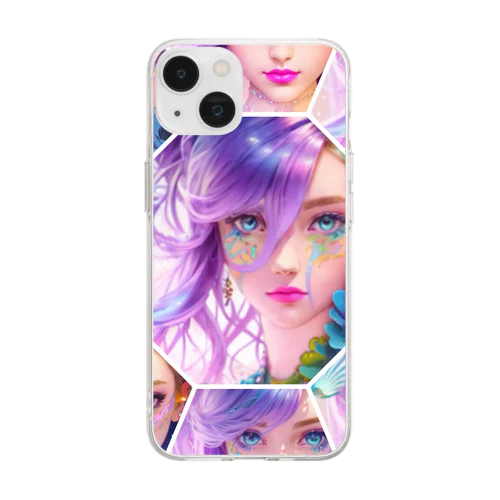 universal mermaid Sally Soft Clear Smartphone Case