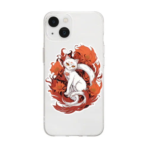 猫又さん Soft Clear Smartphone Case