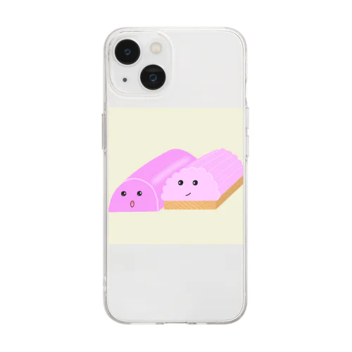 板についてきたすあま Soft Clear Smartphone Case