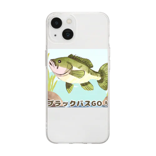 ブラックバスGO! Soft Clear Smartphone Case