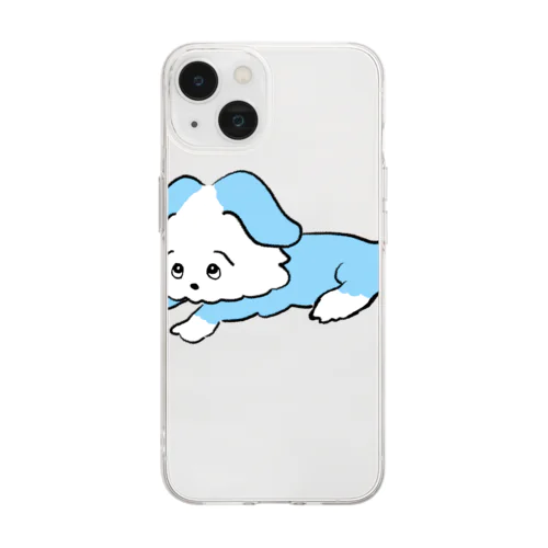 上目づかいのルル Soft Clear Smartphone Case