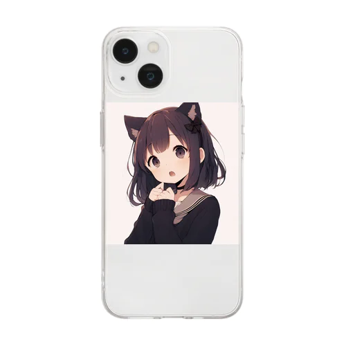 猫耳っ娘 Soft Clear Smartphone Case