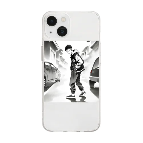 ストリート系男子 Soft Clear Smartphone Case