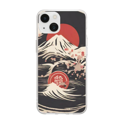 荒々しい風景 Soft Clear Smartphone Case