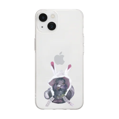 うさぎ🐰デール Soft Clear Smartphone Case