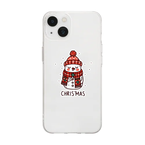 クリスマス！ Soft Clear Smartphone Case