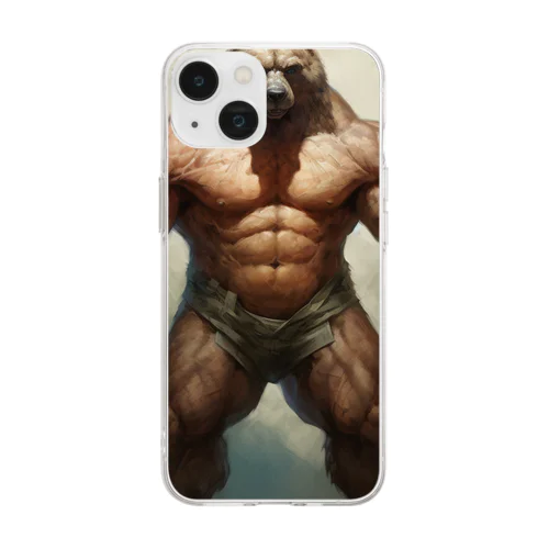 MUSCLE BEAR Soft Clear Smartphone Case