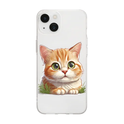 ねこのまちまち Soft Clear Smartphone Case