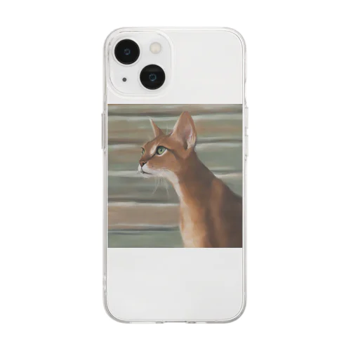 アビシニアン　Abyssinian cat Soft Clear Smartphone Case
