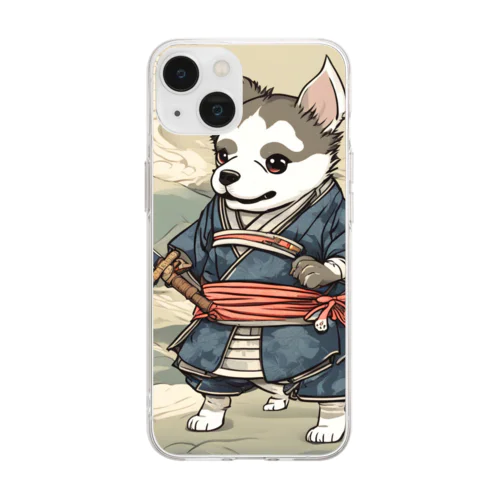 浮世絵犬侍！犬だからってナメてると痛い目にあうぜ～ Soft Clear Smartphone Case