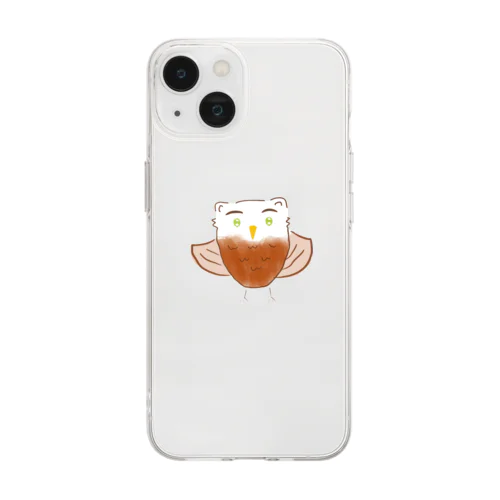 フクロウくん　 Soft Clear Smartphone Case