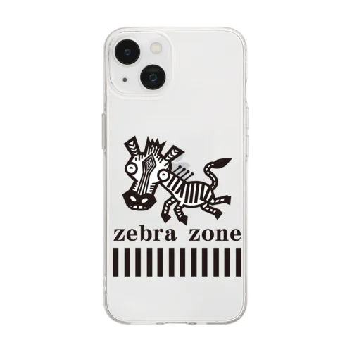 zebra zone Soft Clear Smartphone Case