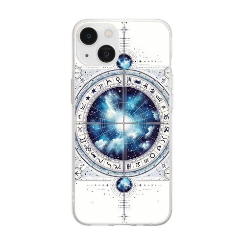 天空の魔法円 Soft Clear Smartphone Case