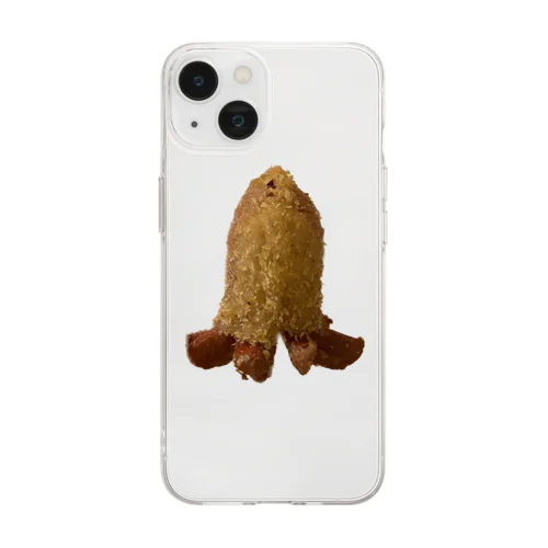 タコウインナー Soft Clear Smartphone Case