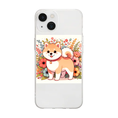 可愛い柴犬 Soft Clear Smartphone Case