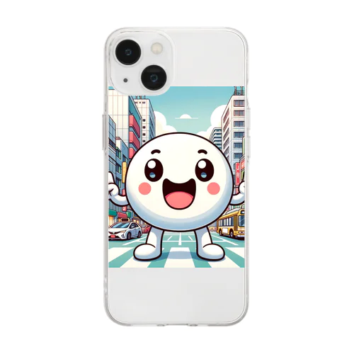 ワタまる Soft Clear Smartphone Case