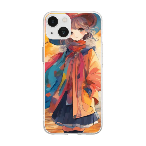 autumn 02 Soft Clear Smartphone Case