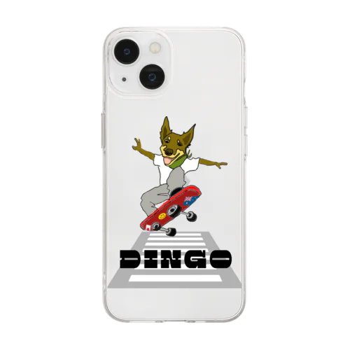 Dingo君スケボー挑戦！ Soft Clear Smartphone Case