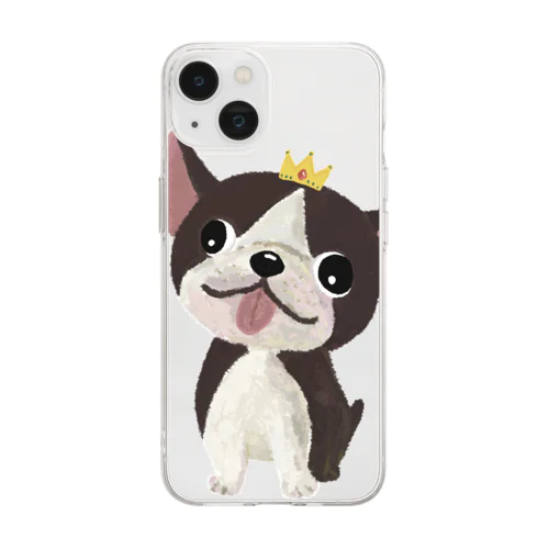 子犬のハヌル Soft Clear Smartphone Case