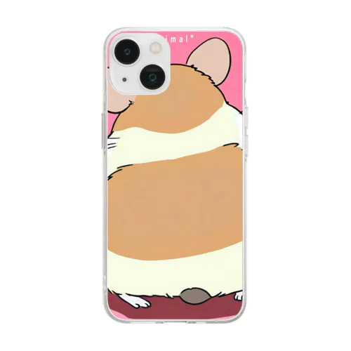 おハムの背中 Soft Clear Smartphone Case