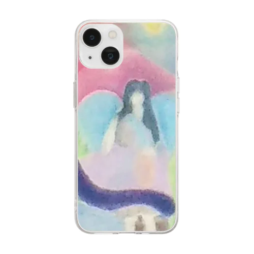 夜明けのエンジェル  Soft Clear Smartphone Case