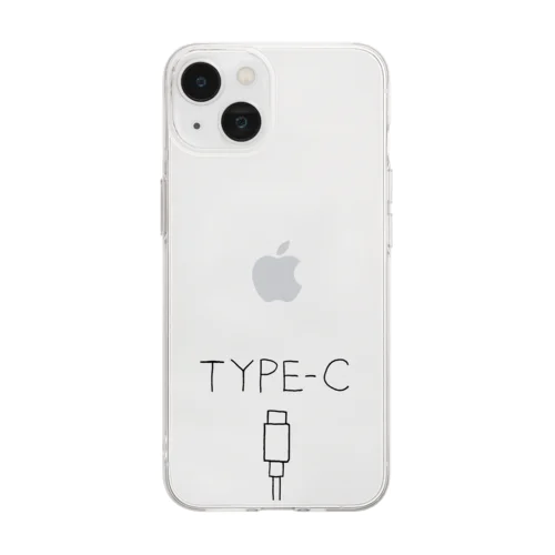 タイプC Soft Clear Smartphone Case