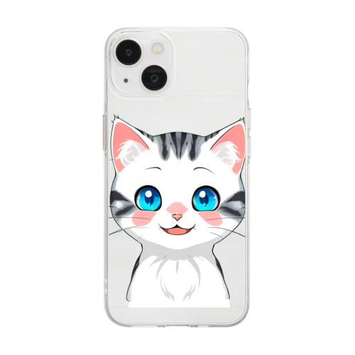 ねこのれお Soft Clear Smartphone Case