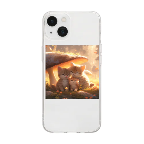 エルフの森の子猫たち１１ Soft Clear Smartphone Case