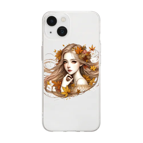 秋の女神 Soft Clear Smartphone Case