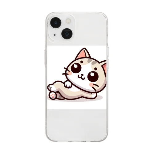 ゆるキャット Soft Clear Smartphone Case