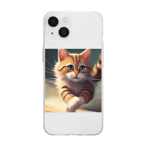 猫ちゃんグッズ Soft Clear Smartphone Case