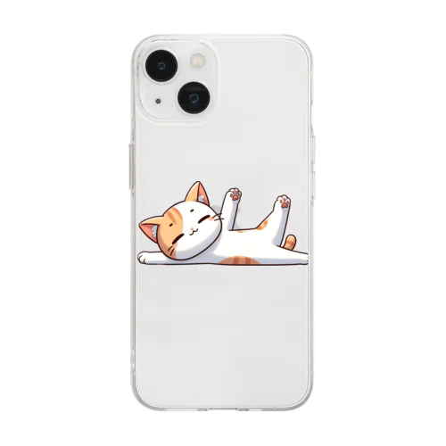 のんびり猫ちゃん🐱 Soft Clear Smartphone Case