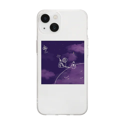 宇宙旅行 Soft Clear Smartphone Case