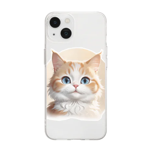 ねこのとらひげ Soft Clear Smartphone Case