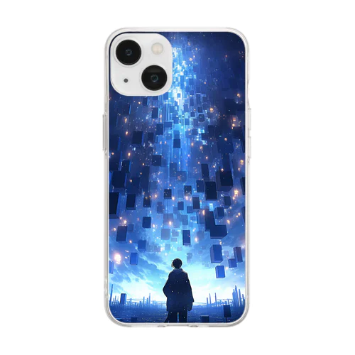 デジタル星空 Soft Clear Smartphone Case