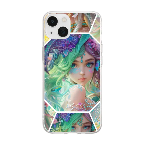 universal mermaid  REINAの心の旅 Soft Clear Smartphone Case