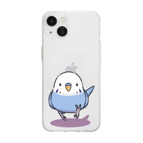 インコ走る Soft Clear Smartphone Case