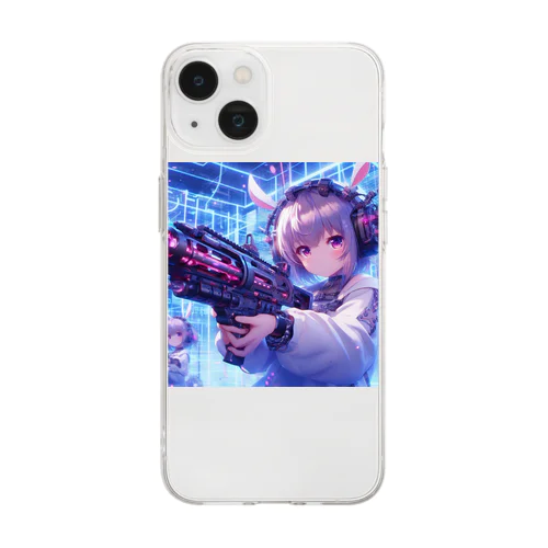 エミリアは銃口を向けない Soft Clear Smartphone Case