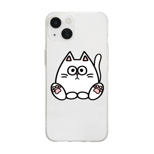 白猫キル Soft Clear Smartphone Case