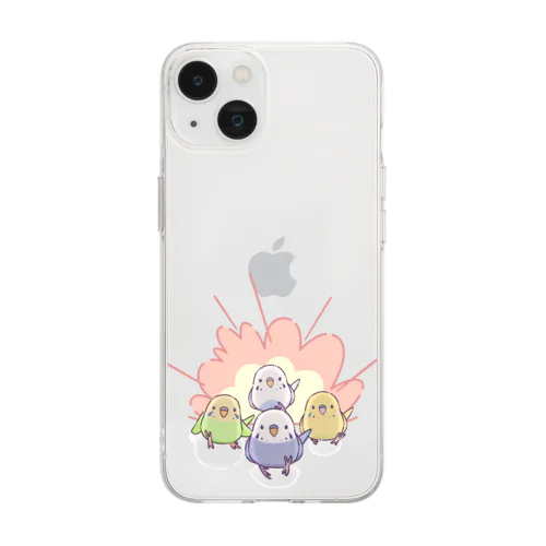 インコ戦隊 Soft Clear Smartphone Case