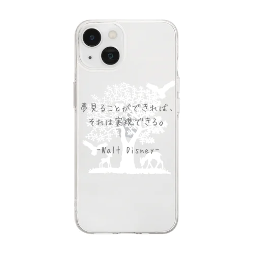 いじんふれーず「ウォルト・ディズニー」2 Soft Clear Smartphone Case