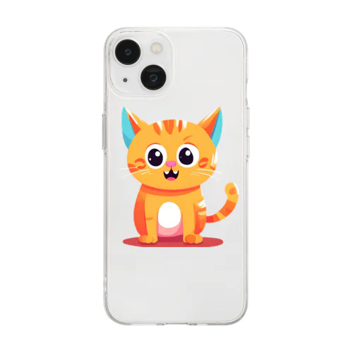 かわ猫(*ΦωΦ*) Soft Clear Smartphone Case