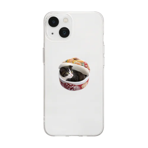 突然迷い込んだ子猫ちゃん（アニメVer.） Soft Clear Smartphone Case