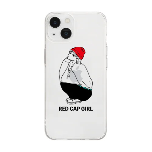 RED CAP GIRL ① ソフトクリアスマホケース