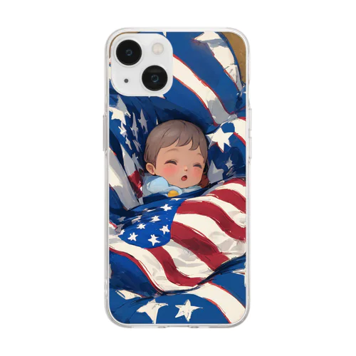 キャモンベイビーUSA Soft Clear Smartphone Case