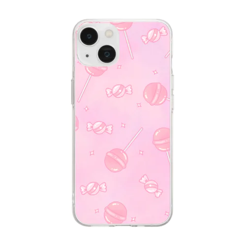 あめケース Soft Clear Smartphone Case