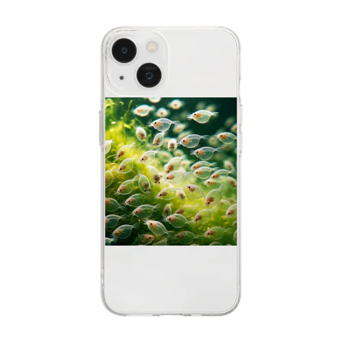 Daphnia ミジンコ Soft Clear Smartphone Case