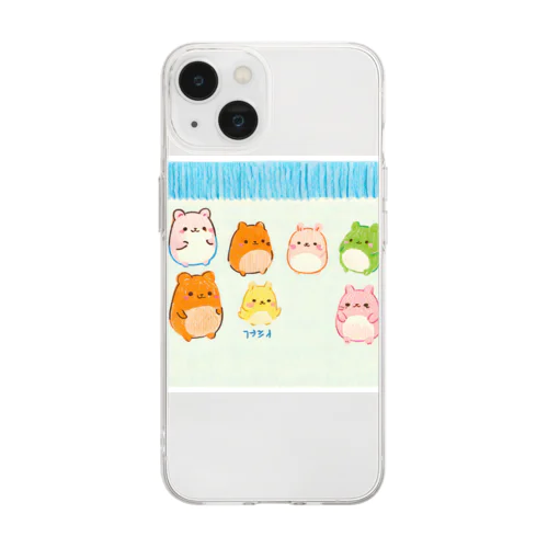 ずんぐりむっくり Soft Clear Smartphone Case