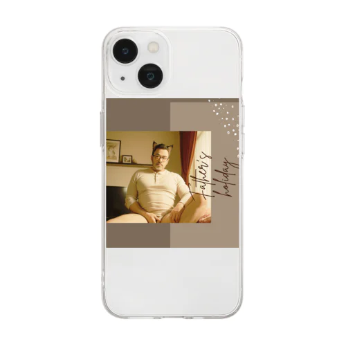 Father's holiday Soft Clear Smartphone Case